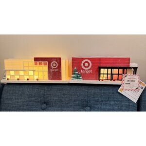 2024 & 2025 Target Store Bullseye Playground Snow Glitter Christmas Village